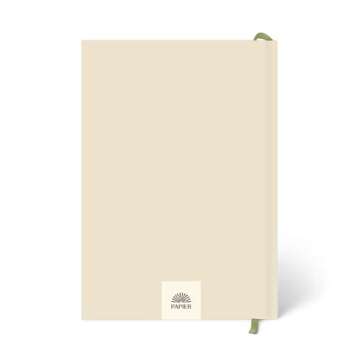 Papier Daily Gratitude Journal - Beige, 8.46"L x 6.02"W | Hardcover Gratitude & Healthy Mindset Diar...
