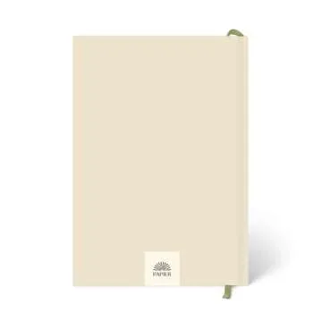 Papier Daily Gratitude Journal - Beige, 8.46"L x 6.02"W | Hardcover Gratitude & Healthy Mindset Diar...