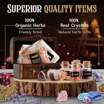 Witchcraft Supplies Kit for Beginners - 54PCS Set