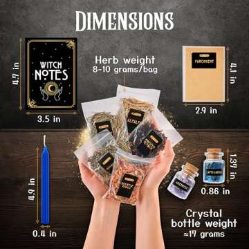 Witchcraft Supplies Kit for Beginners - 54PCS Set