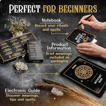 Witchcraft Supplies Kit for Beginners - 54PCS Set