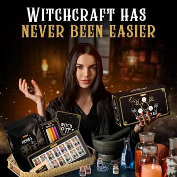 Witchcraft Supplies Kit for Beginners - 54PCS Set