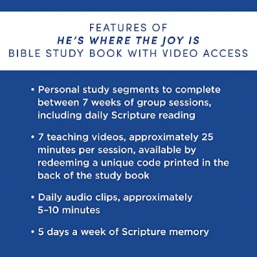 He's Where the Joy Is Bible Study Book with Video Access