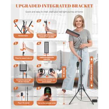 Powerful Home Red Light Therapy Device for Wellness