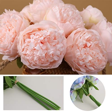 Felice Arts Peony Silk Bouquet for Home & Wedding Decor