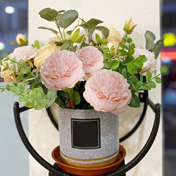 Felice Arts Peony Silk Bouquet for Home & Wedding Decor