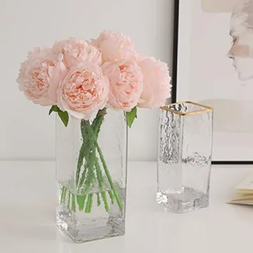 Felice Arts Peony Silk Bouquet for Home & Wedding Decor