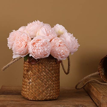 Felice Arts Peony Silk Bouquet for Home & Wedding Decor