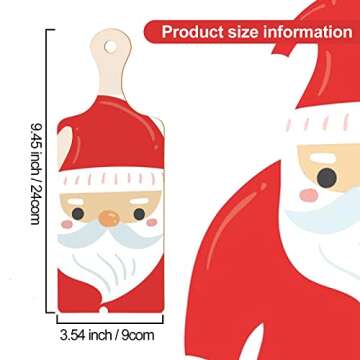 48 Pieces Mini Wooden Cutting Board With Handle Paddle Small Cheese Chopping Kitchen Board Wooden Co...