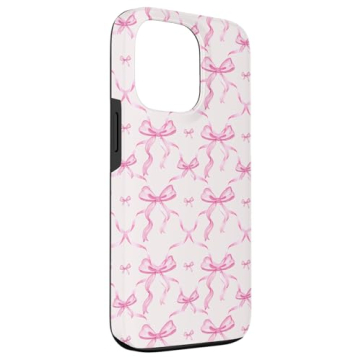 Pink Ribbons iPhone 13 Pro Case for Ballet Lovers