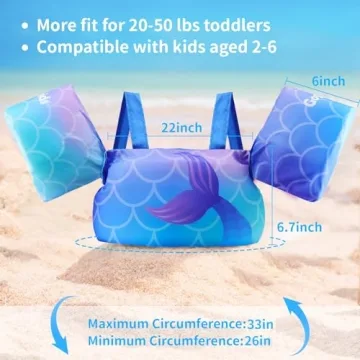 Gogokids Swim Vest for Kids 20-50 lbs ages 2-6