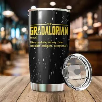 Graduation Tumbler with Inspirational Quotes for 2024 Graduates