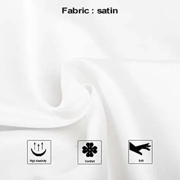 NTBAY Zippered Satin Pillow Cases for Hair and Skin, Luxury Standard Hidden Zipper Pillowcases Set o...