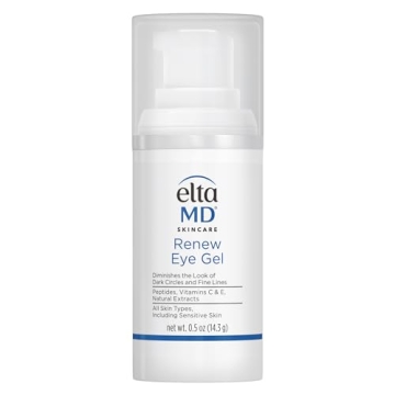 EltaMD Renew Eye Gel Serum for Dark Circles & Puffiness, Anti Aging 0.5 oz Pump