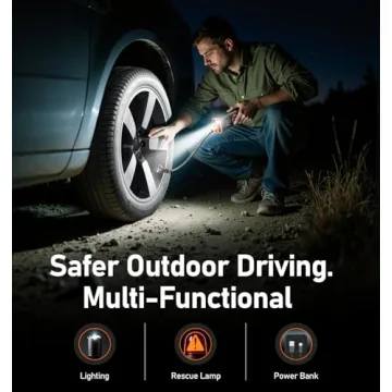 Sockspree Tire Inflator Portable Air Compressor 5in1