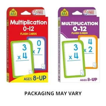 Multiplication Flash Cards for Kids Age 8 and Up