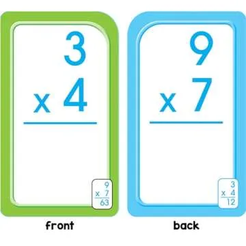 Multiplication Flash Cards for Kids Age 8 and Up