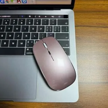 Bluetooth Mouse for iPad pro iPad Air Mac MacBook Pro MacBook Air MacBook Wireless Mouse Laptop Chromebook Win8/10/11 HP DELL PC (Pink)