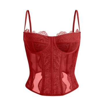 Dealmore Corset Tops: Stylish Lace Mesh Party Wear for Women 2025