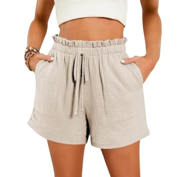 Comfortable Linen Shorts for Women with Pockets