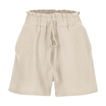 Comfortable Linen Shorts for Women with Pockets