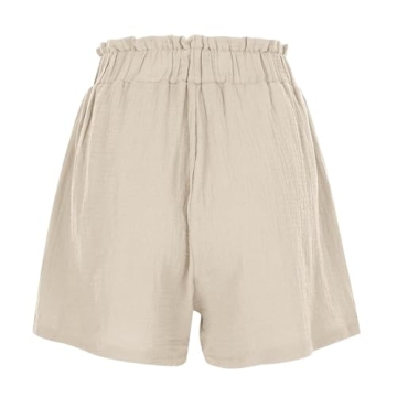 Comfortable Linen Shorts for Women with Pockets
