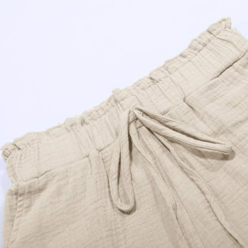 Comfortable Linen Shorts for Women with Pockets