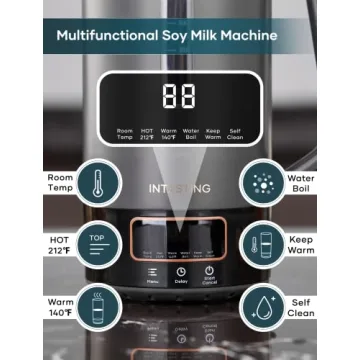 INTASTING Nut Milk Maker - Homemade Almond & Soy Milk Machine