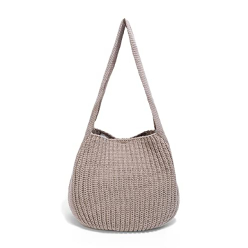 ENBEI Women's Handcrafted Crochet Tote Bag - Chic Eco-Friendly Beach Bag for All Occasions