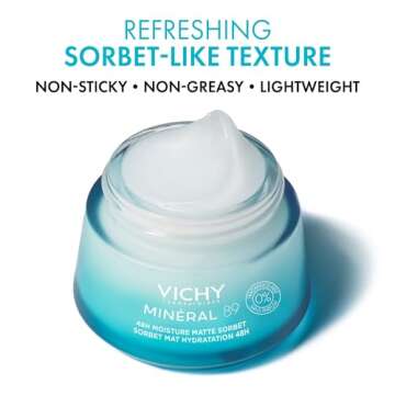 VICHY Minéral 89 Matte Sorbet Face Moisturizer for Oily Skin