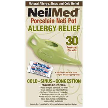NeilMed Classic Porcelain Neti Pot for Sinus Relief
