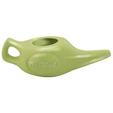 NeilMed Classic Porcelain Neti Pot for Sinus Relief
