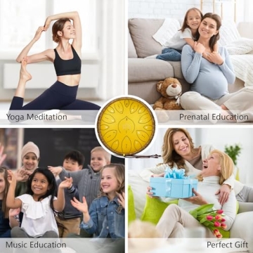 Premium Steel Tongue Drum 13 Inches with Complete Gift Set