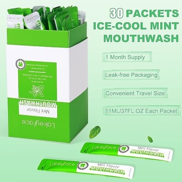 Travel Mouthwash Packets for Fresh Breath On the Go