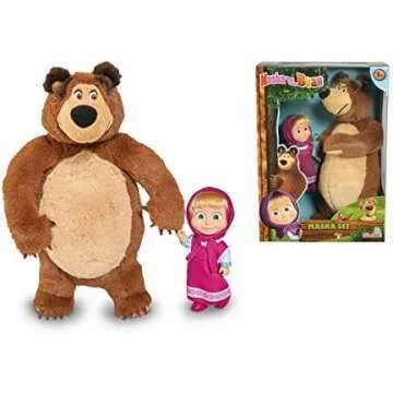 Masha and The Bear Plush Toy Set for Kids