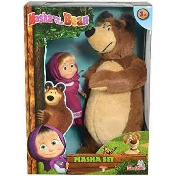Masha and The Bear Plush Toy Set for Kids