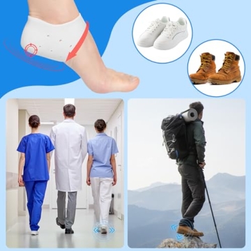 Heel Cups for Plantar Fasciitis Relief - 3 Pairs