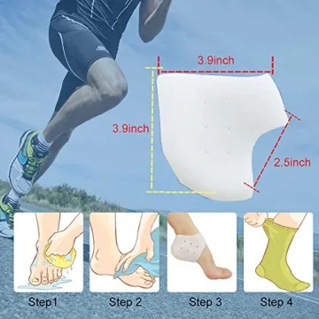 Heel Cups for Plantar Fasciitis Relief - 3 Pairs