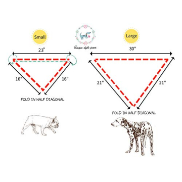 Durable Unique Style Paws Dog Bandanas for Stylish Pets