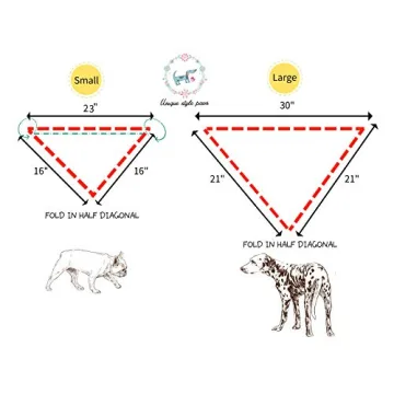 Durable Unique Style Paws Dog Bandanas for Stylish Pets