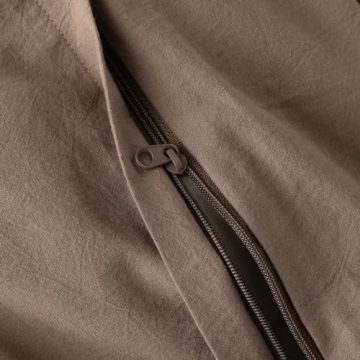 JIYUAN Washed Cotton Duvet Cover Set for All Seasons