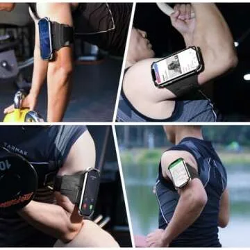 VUP Running Armband 360°Rotatable for iPhone 16/15/14/13/Pro Max/Pro/Mini/12/11/SE/Xs/XR/X/8/7/Plus...