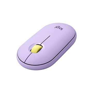 Logitech Pebble Wireless Mouse with Bluetooth or 2.4 GHz Receiver, Silent, Slim Computer Mouse with ...