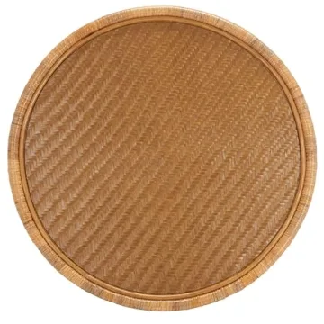 Elegant SAFAVIEH Coastal Rattan Round Coffee Table