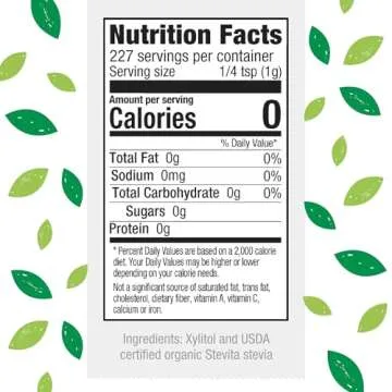 Stevita Stevia with Xylitol Supreme - 8 oz Pouch - All-Natural Stevia Extract, Natural Sweetener, No...