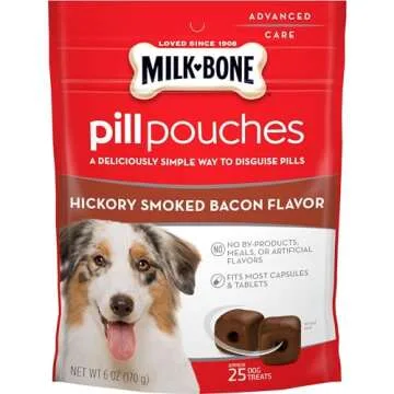 Milk-Bone Pill Pouches - Hickory Bacon Flavor Treats 5 Pack