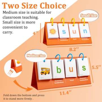 Alened Phonics Flash Cards Learn to Read CVC Word Builder Games, Sight Words Games for Kindergarten ...