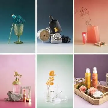 Photography Backdrop Product Photo Background: Small Size Paper Backdrops kit for Tabletop Food Jewelry Mini Items Pictures Photoshoot.(Gradient Color 6pcs/12pattern 22x34inch)…