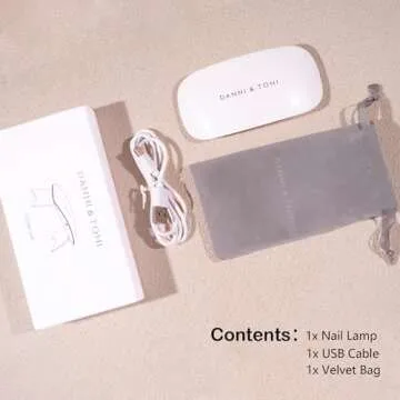 DANNI & TONI Mini UV LED Gel Nail Lamp - Portable Nail Curing Solution