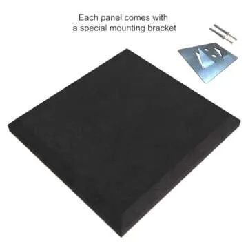 (2 Pack) — Sound Absorption-Diffuse Acoustic Panel «Wave» | 19.7''x19.7''x2.1" | High Density Foam | Absorption - Diffusion - Reflection - Soundproofing - Insulation | Wood laminated: (Sonoma)